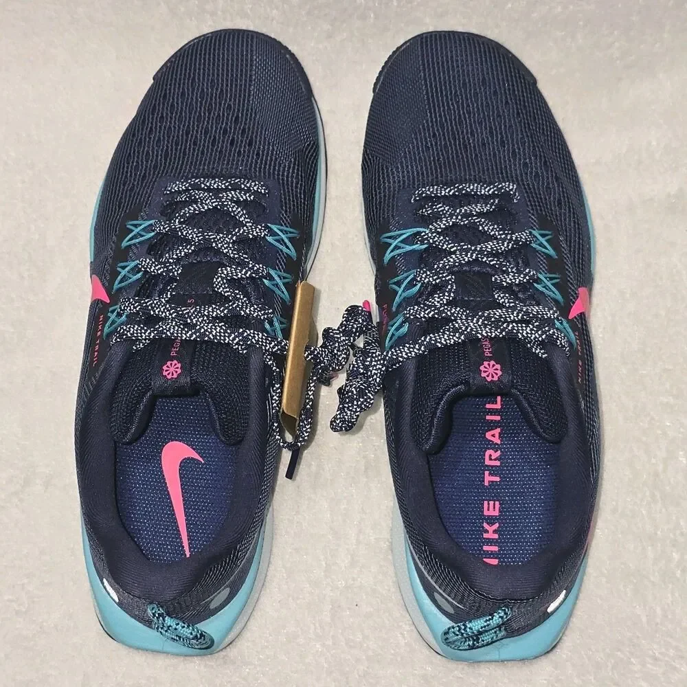 NEW Nike Pegasus Trail 5 Men's Sz 7.5 Sneakers 'Midnight Navy' DV3864-403 Shoes